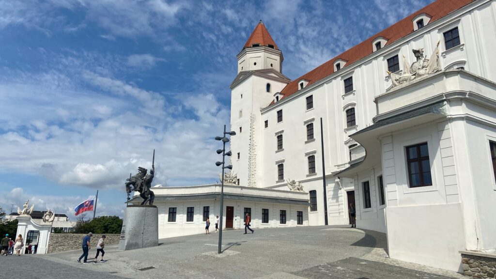 Entrance to Bratislava Castle in Bratislava, Slovakia