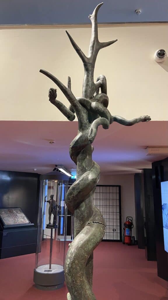 Ancient artifact displayed in the Herculaneum museum