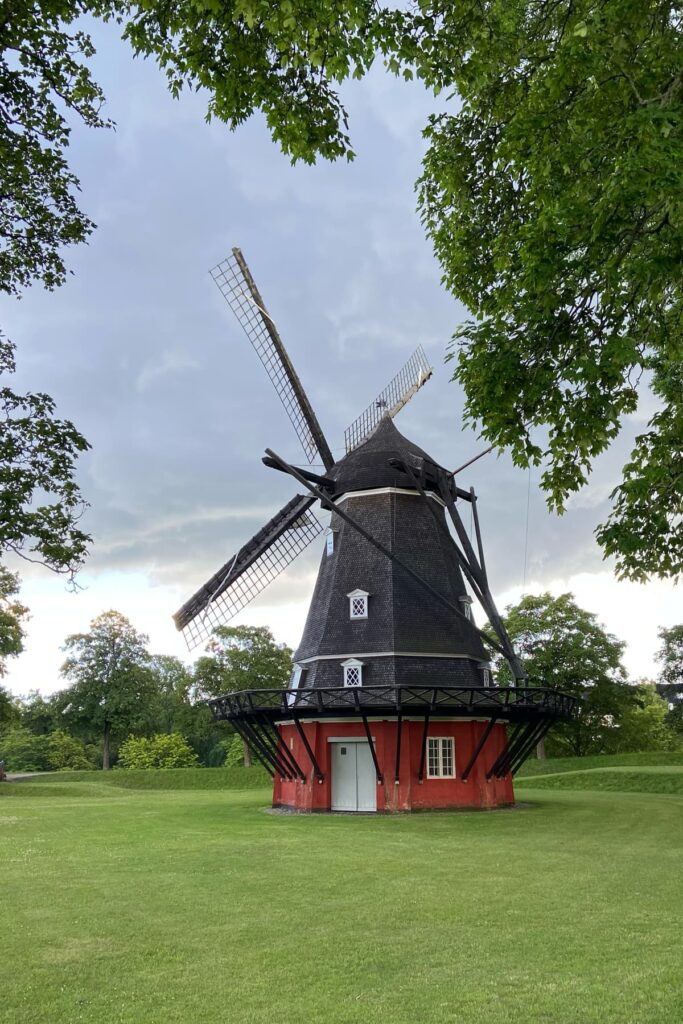 Historic windmill at Kastellet fortress in Copenhagen, Denmark