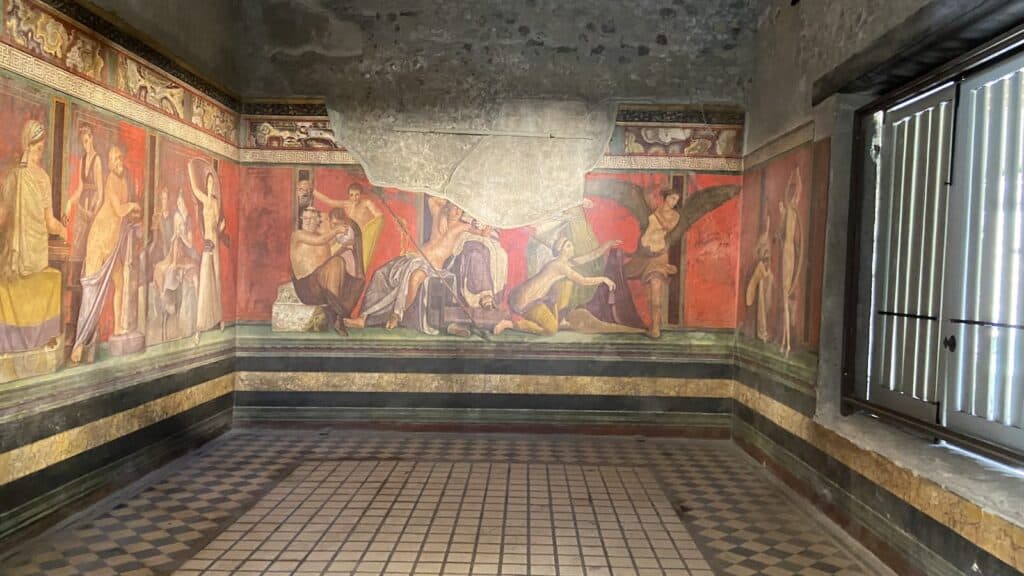 Remains of everyday life in ancient Pompeii